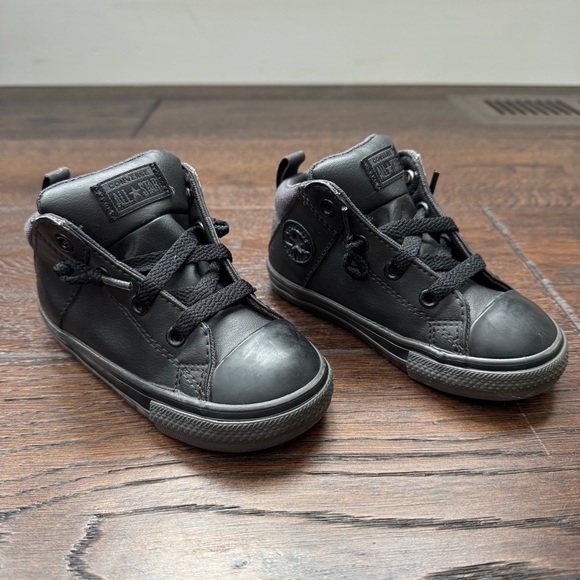 Converse Kids Black All-Star Sneakers - Picture 5 of 9